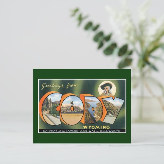 Groeten uit Cody, Wyoming.  postkaart
