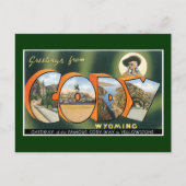 Groeten uit Cody, Wyoming.  postkaart (Voorkant)