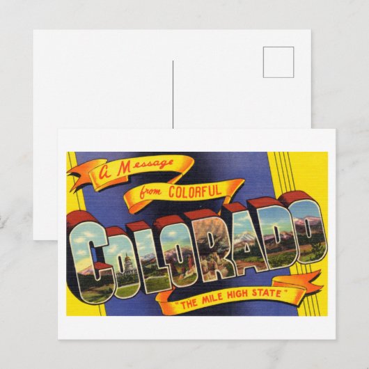  Groeten uit Colorado Briefkaart (Voorkant / Achterkant)