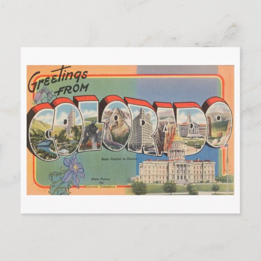 Groeten uit Colorado Briefkaart (Voorkant)