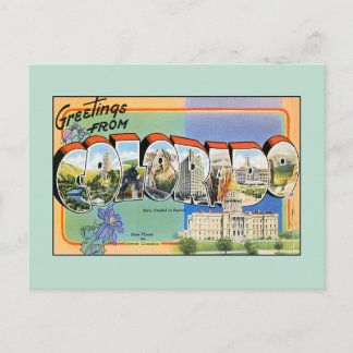groeten uit Colorado Briefkaart