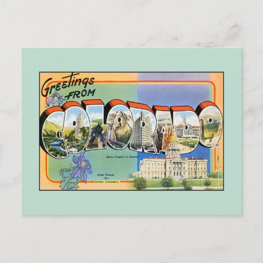  groeten uit Colorado Briefkaart (Voorkant)