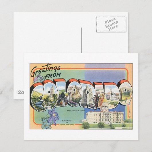 Groeten uit Colorado Briefkaart (Voorkant / Achterkant)