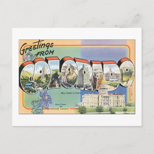 Groeten uit Colorado Briefkaart (Voorkant)