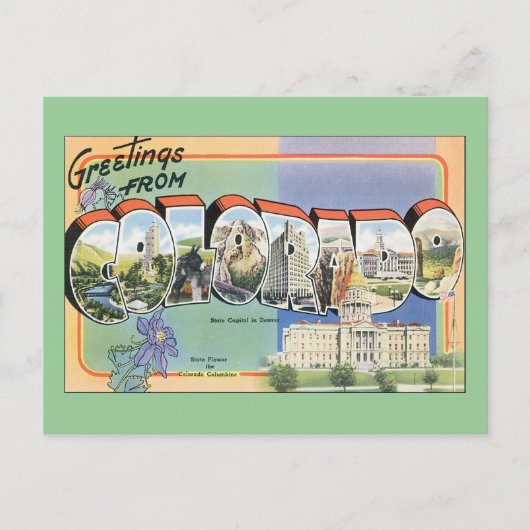 Groeten uit Colorado Briefkaart (Voorkant)