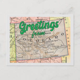 Groeten uit Colorado op de  kaart
