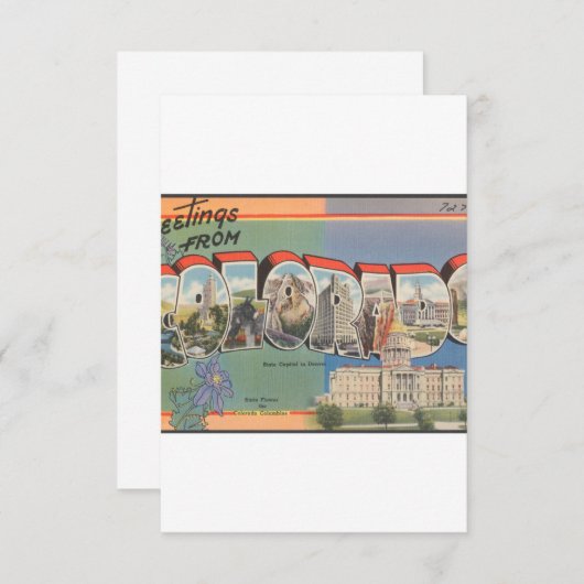 Groeten uit Colorado Save The Date (Voorkant / Achterkant)