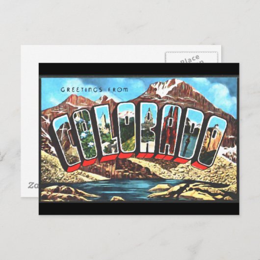 Groeten uit Colordao Briefkaart (Voorkant / Achterkant)