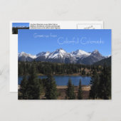 Groeten uit Colorful Colorado Briefkaart (Voorkant / Achterkant)