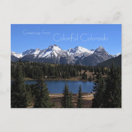 Groeten uit Colorful Colorado Briefkaart (Voorkant)