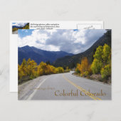 Groeten uit Colorful Colorado Briefkaart (Voorkant / Achterkant)