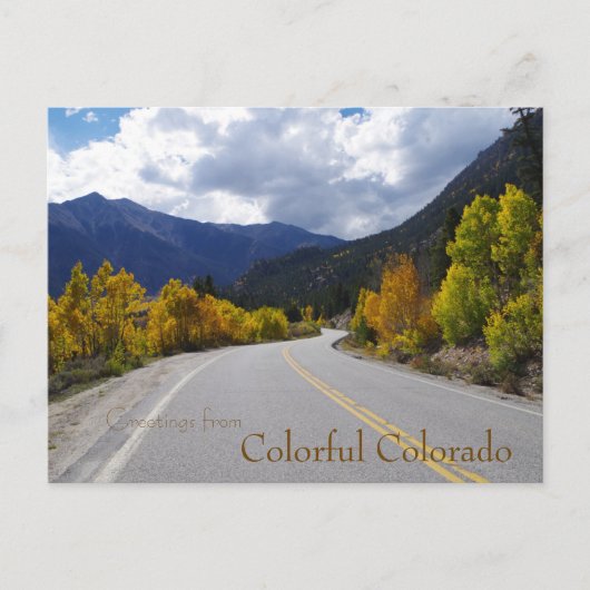 Groeten uit Colorful Colorado Briefkaart (Voorkant)