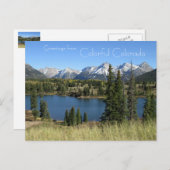 Groeten uit Colorful Colorado Briefkaart (Voorkant / Achterkant)