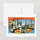 Groeten uit Columbia, South Carolina. Briefkaart (Voorkant / Achterkant)