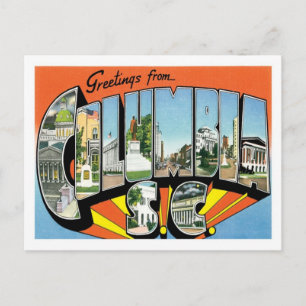 Groeten uit Columbia South Carolina US City Briefkaart