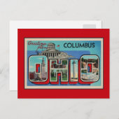  groeten uit Columbus Ohio Briefkaart (Voorkant / Achterkant)