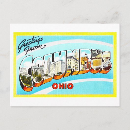  groeten uit Columbus, Ohio Briefkaart (Voorkant)
