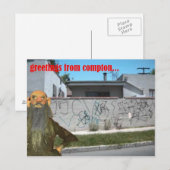 groeten uit compton briefkaart (Voorkant / Achterkant)