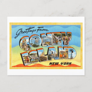  groeten uit Coney Island, New York Briefkaart