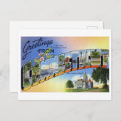  groeten uit Connecticut Briefkaart (Voorkant / Achterkant)