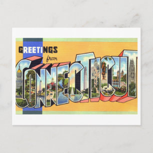  groeten uit Connecticut Briefkaart