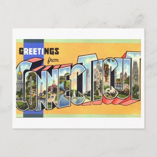 groeten uit Connecticut Briefkaart (Voorkant)