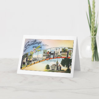 Groeten uit Connecticut Kaart