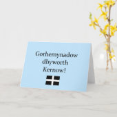 Groeten uit Cornwall in het Cornisch Kaart (Gele Bloem)