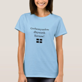 Groeten uit Cornwall in het Cornisch T-shirt