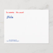 Groeten uit Costa Rica Briefkaart (ossen & oxcart) (Achterkant)