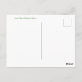 Groeten uit Coyote Valley. Briefkaart (Achterkant)