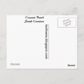 Groeten uit Crescent Beach, South Carolina Briefkaart (Achterkant)