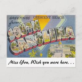 Groeten uit Crescent Beach, South Carolina Briefkaart