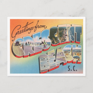 Groeten uit Crescent Beach, South Carolina Briefkaart