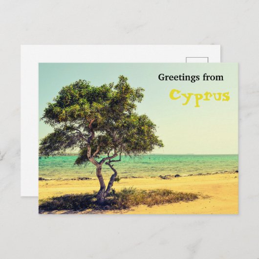 Groeten uit Cyprus Briefkaart (Voorkant / Achterkant)