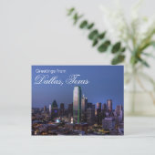 Groeten uit Dallas, Texas ansichtkaart Briefkaart (Staand voorkant)