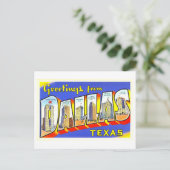 groeten uit Dallas, Texas, Briefkaart (Staand voorkant)