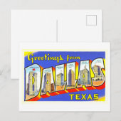 groeten uit Dallas, Texas, Briefkaart (Voorkant / Achterkant)