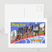 groeten uit Dallas, Texas Briefkaart (Voorkant / Achterkant)