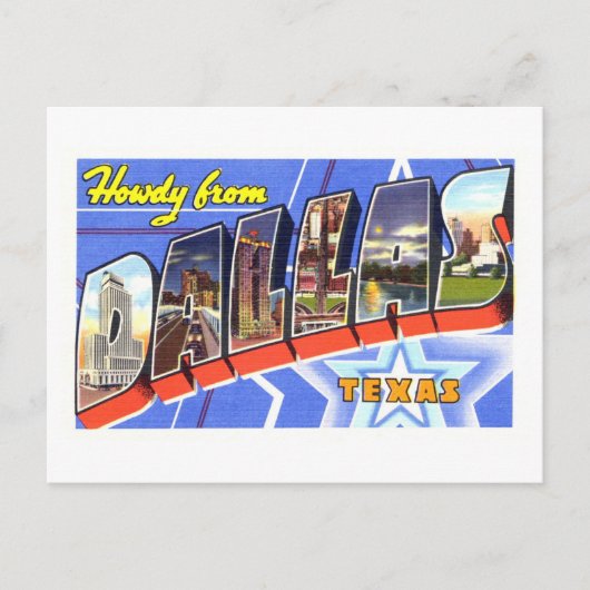 groeten uit Dallas, Texas Briefkaart (Voorkant)
