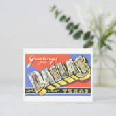 groeten uit Dallas, Texas Briefkaart (Staand voorkant)