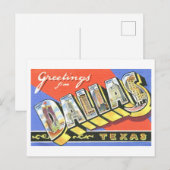 groeten uit Dallas, Texas Briefkaart (Voorkant / Achterkant)
