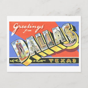 groeten uit Dallas, Texas Briefkaart