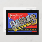 Groeten uit Dallas Texas Briefkaart (Voorkant / Achterkant)