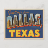  "Groeten uit Dallas, Texas" Briefkaart (Voorkant)