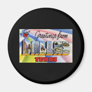 Groeten uit Dallas Texas Magneet