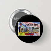 Groeten uit Dallas Texas Ronde Button 5,7 Cm (Voorkant /achterkant)