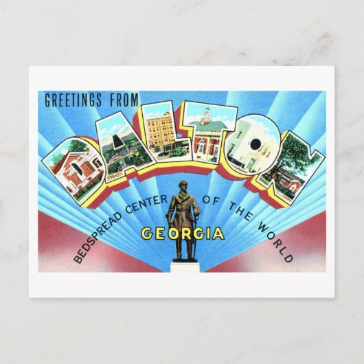  groeten uit Dalton, Georgia, Briefkaart (Voorkant)