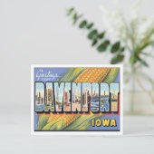 Groeten uit Davenport Iowa USA Briefkaart (Staand voorkant)
