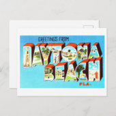  groeten uit Daytona Beach, Florida Briefkaart (Voorkant / Achterkant)